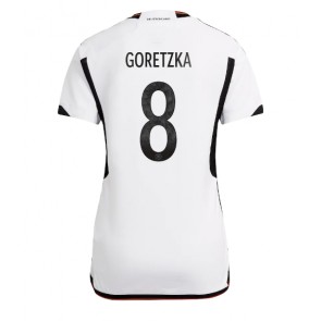 Germany Leon Goretzka #8 Replica Home Stadium Shirt for Women World Cup 2022 Short Sleeve